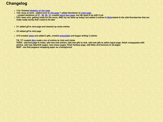 changelog screenshot
