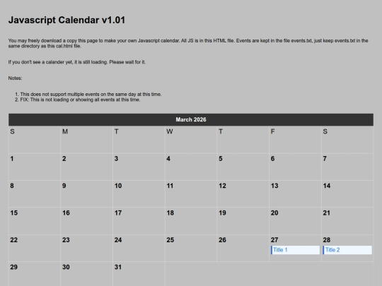cal screenshot