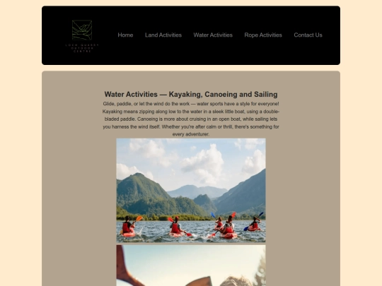 Loch Quarry Outdoor Centre/page2 screenshot