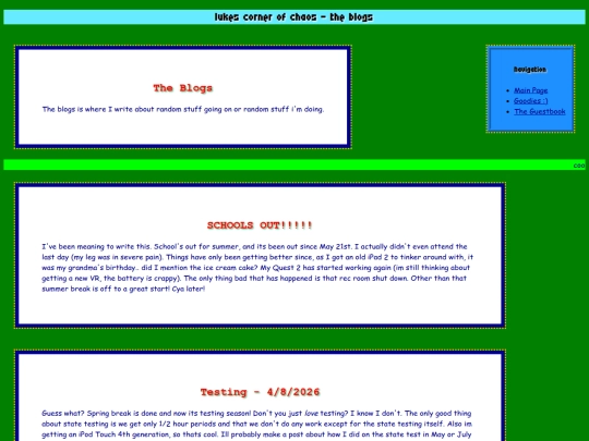 blogpage screenshot