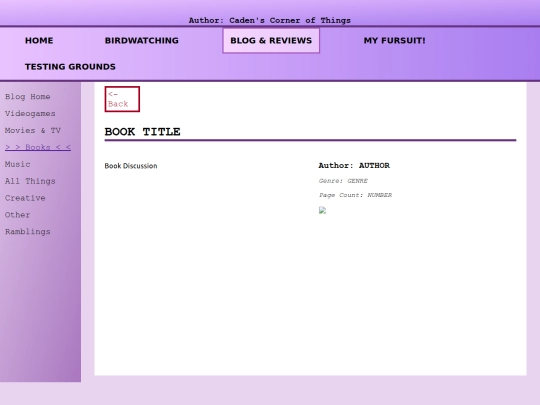 books/booktemplate screenshot