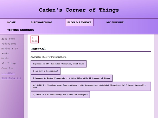 misc/journal screenshot