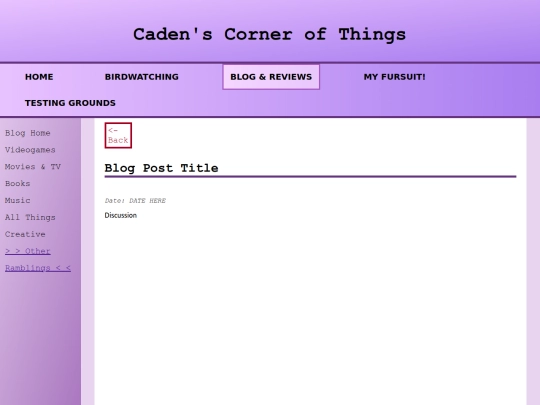 misc/misctemplate screenshot