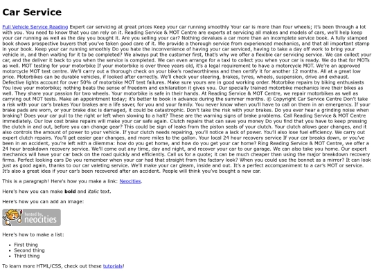 index screenshot
