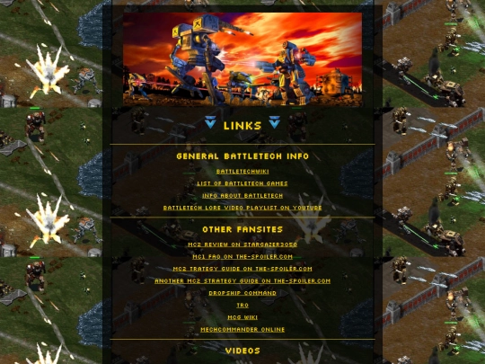 links screenshot