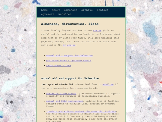 almanacs screenshot