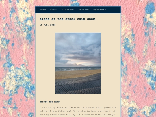 posts/2026-02-18-alone-at-the-ethel-cain-show screenshot