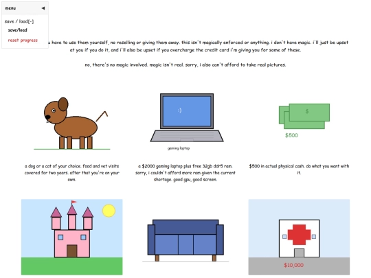 testing/basics/cyoa screenshot