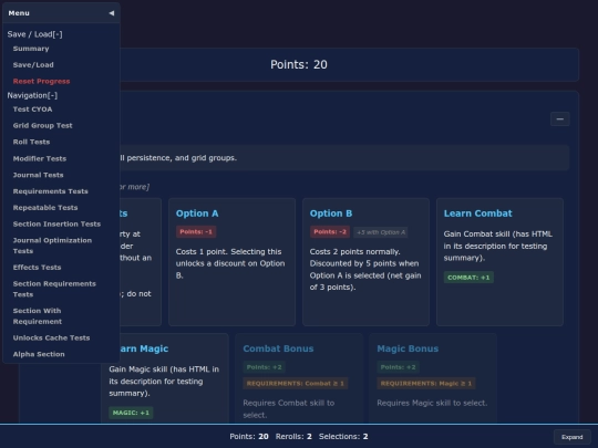 testing/test/cyoa screenshot