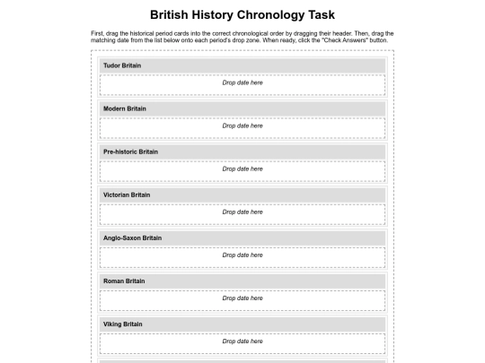 BritishHistoryChronology screenshot