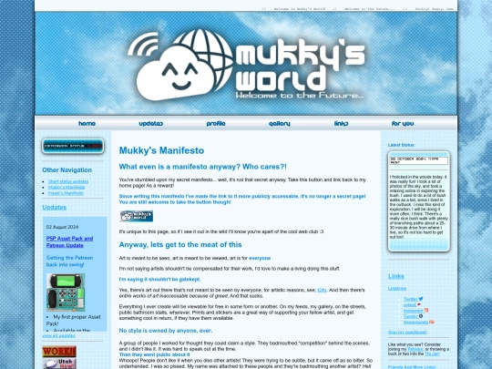 secrets/manifesto screenshot