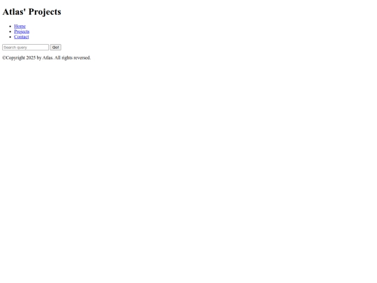 projects screenshot