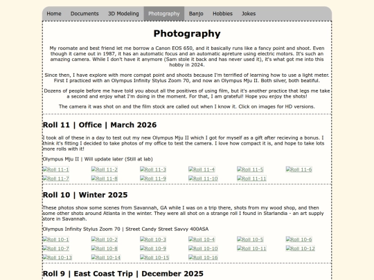 pages/photography screenshot