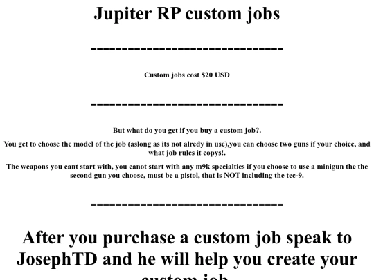 customjobs screenshot