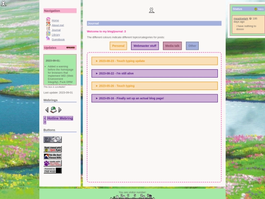 journal screenshot