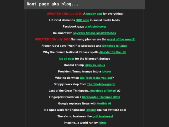 blog screenshot