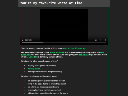 blog/favourite-waste-of-time screenshot
