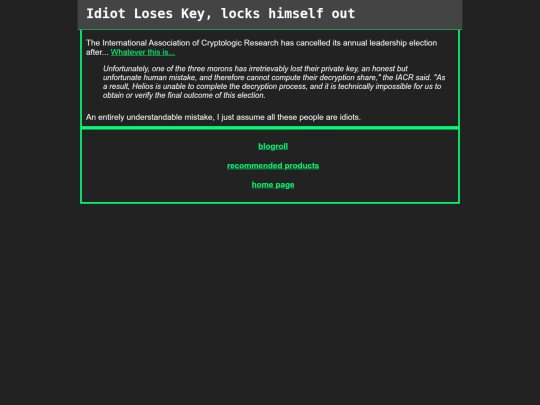 blog/idiots screenshot