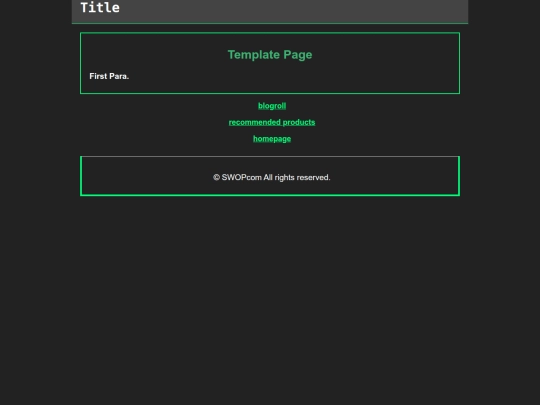 blog/template screenshot