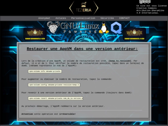 astuces/restauration_apvm screenshot