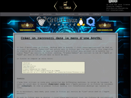 personnalisation/Cr__er_raccourcis_menu_vm screenshot