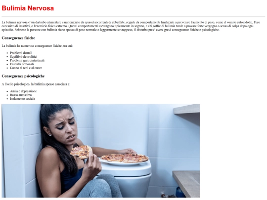 pagine/Bulimia screenshot