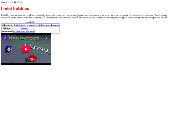 pagine/hobby screenshot
