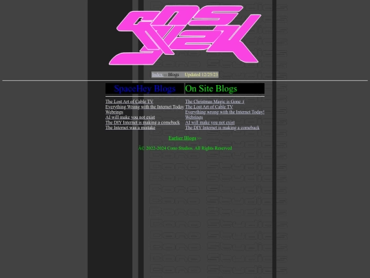 Blogs screenshot