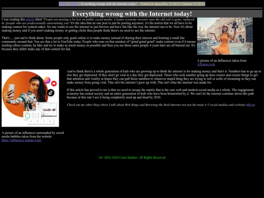 Blogs/Everythingwrongwiththeinternettoday screenshot