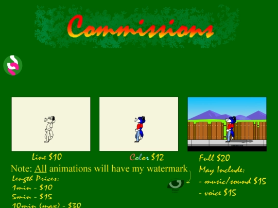 commissions screenshot