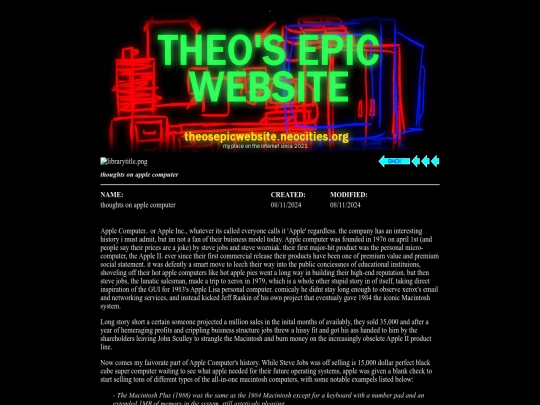 library/thoughts-on-apple-computer screenshot