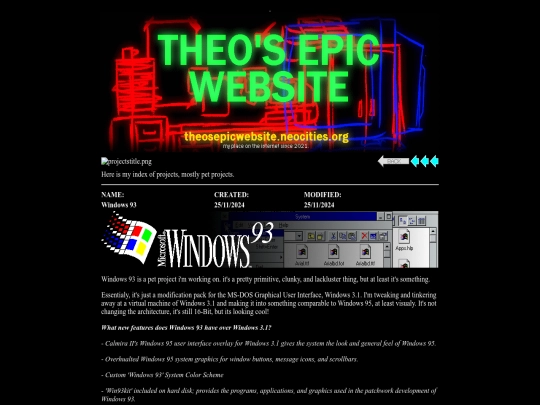 projects/windows93 screenshot