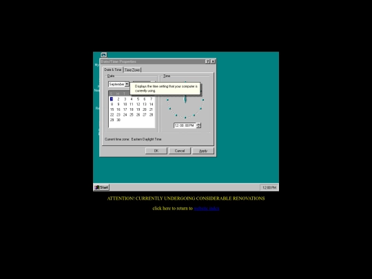 win95hyperlink/95time-what-clock screenshot
