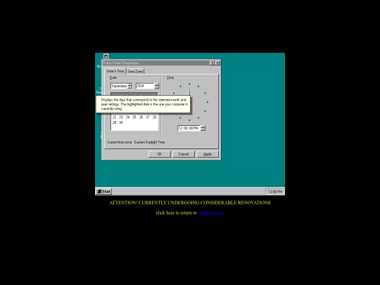 win95hyperlink/95time-what-days screenshot