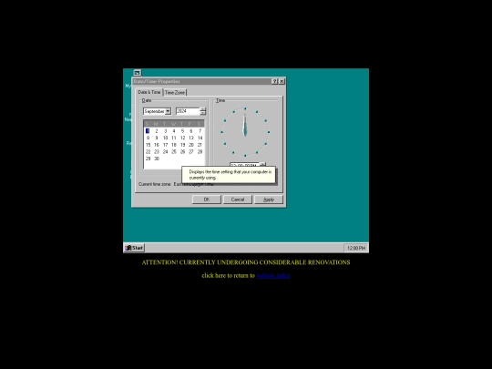 win95hyperlink/95time-what-time screenshot