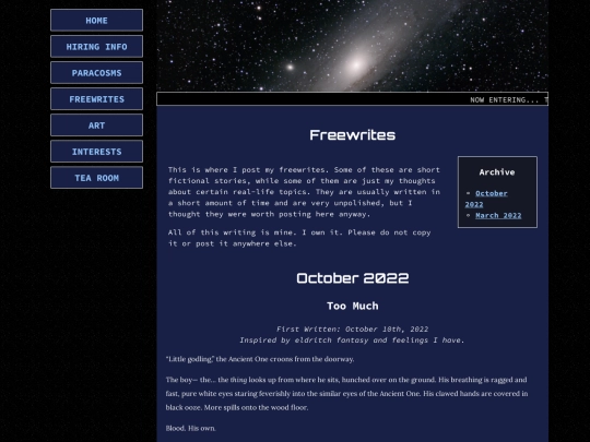 FreewritesArchive/Oct2022 screenshot