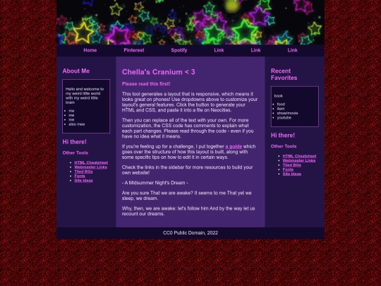 index screenshot