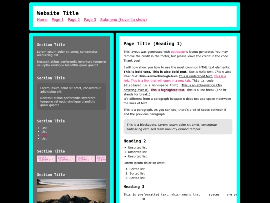 CharBio screenshot