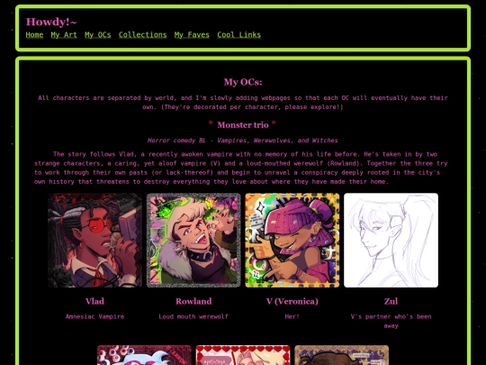 OCs screenshot