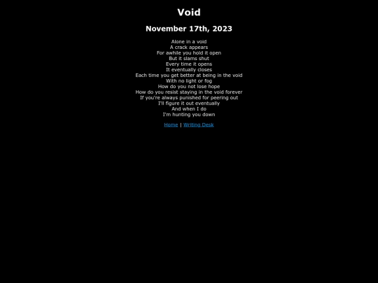 my_writing/void screenshot
