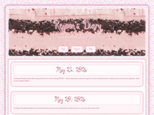 diary screenshot