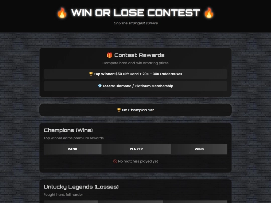 TWR easter/winorlose.contest screenshot