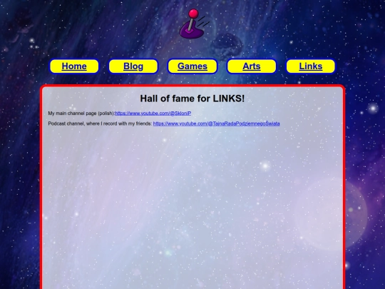 links screenshot
