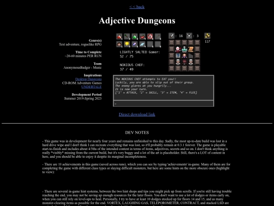 adjective-dungeons screenshot
