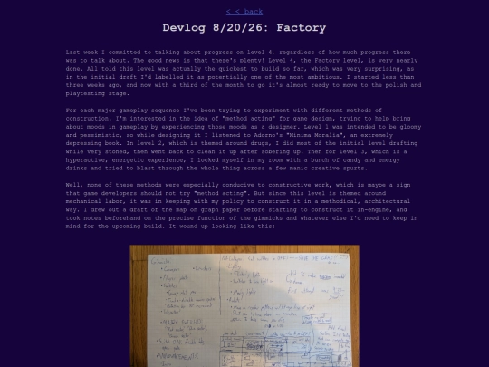 devlog/factory screenshot