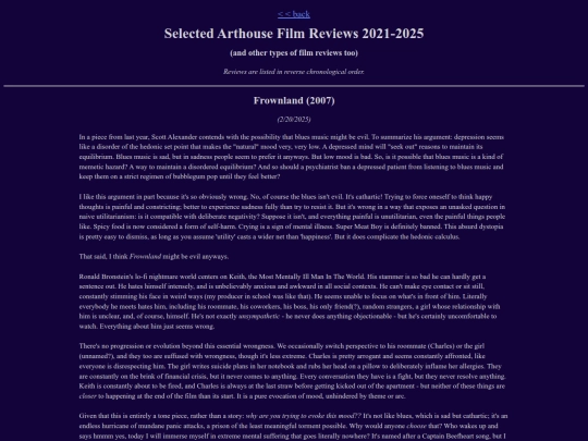 words/artfilm-reviews screenshot