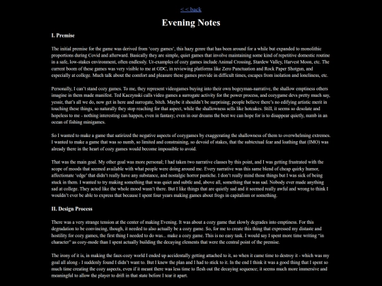 words/evening-notes screenshot