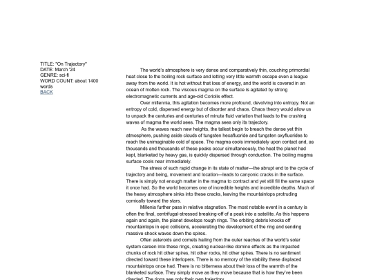 writing/ontrajectory screenshot