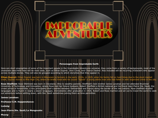 Characters screenshot