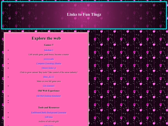 links screenshot